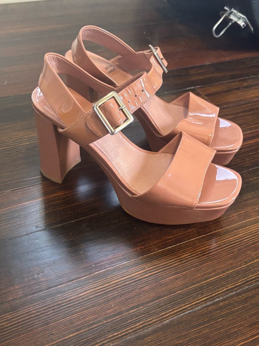 Jeffrey Campbell Platform High Heel Sandals in Nude Pink
